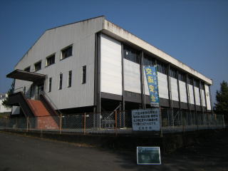 安中市松井田北中学校耐震補強の外壁施工前